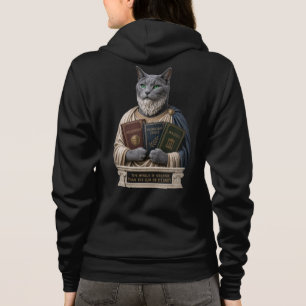 Russisch Blau Aristoteles Katze Hoodie