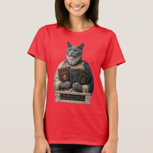 Russisch Blau Aristoteles Katze T-Shirt