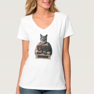 Russisch Blau Aristoteles Katze T-Shirt