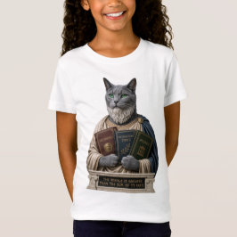 Russisch Blau Aristoteles Katze T-Shirt