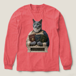 Russisch Blau Aristoteles Katze Tri-Blend Shirt