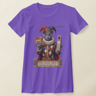 Russisch Blau Arlequin Katze T-Shirt