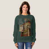 Russisch Blau Caesar Katze Sweatshirt (Vorne ganz)