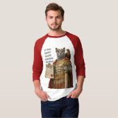 Russisch Blau Caesar Katze T-Shirt (Vorne ganz)