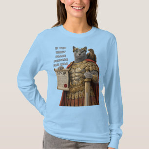 Russisch Blau Cäsar Katze T-Shirt