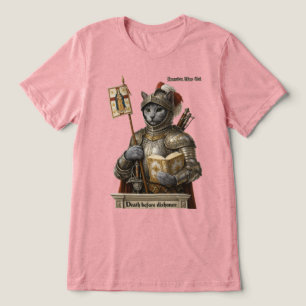 Russisch Blau Conquistador Katze – Ehre und Vermäc Tri-Blend Shirt
