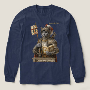 Russisch Blau Conquistador Katze – Ehre und Vermäc Tri-Blend Shirt