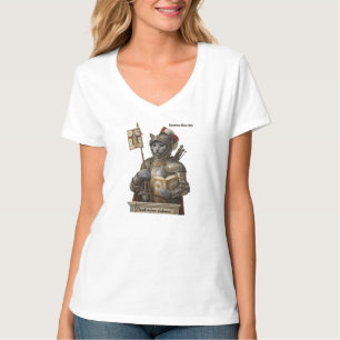 Russisch Blau Conquistador Katze – Ehre & Vermächt T-Shirt
