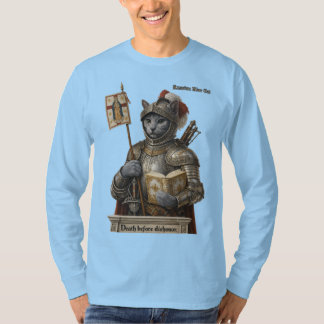 Russisch Blau Conquistador Katze – Ehre & Vermächt T-Shirt