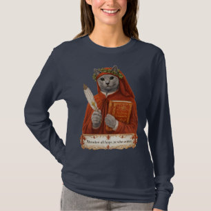 Russisch Blau Dante Alighieri Katze T-Shirt