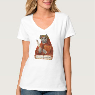 Russisch Blau Dante Alighieri Katze T-Shirt