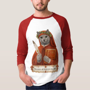 Russisch Blau Dante Alighieri Katze T-Shirt