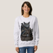 Russisch Blau Edle Odins Katze Sweatshirt (Vorne ganz)