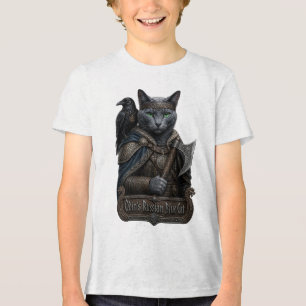 Russisch Blau Edle Odins Katze Tri-Blend Shirt