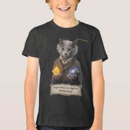 Russisch Blau Einstein Katze - Imagination Tri-Blend Shirt