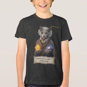 Russisch Blau Einstein Katze - Imagination Tri-Blend Shirt