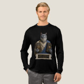 Russisch Blau Homer Katze Tri-Blend Shirt (Volle Vorderseite)