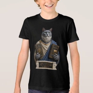 Russisch Blau Homer Katze Tri-Blend Shirt
