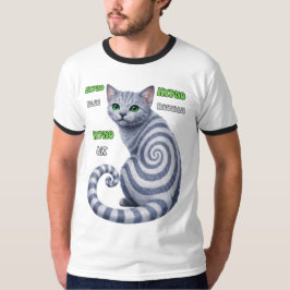 Russisch Blau Hypno-Katze T-Shirt