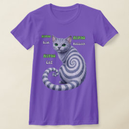 Russisch Blau Hypno-Katze T-Shirt