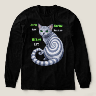 Russisch Blau Hypno-Katze Tri-Blend Shirt