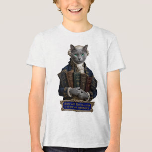 Russisch Blau Immanuel Kant Katze Tri-Blend Shirt