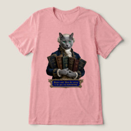 Russisch Blau Immanuel Kant Katze Tri-Blend Shirt