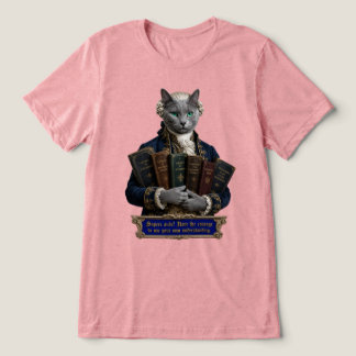 Russisch Blau Immanuel Kant Katze Tri-Blend Shirt