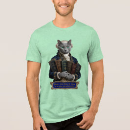 Russisch Blau Immanuel Kant Katze Tri-Blend Shirt