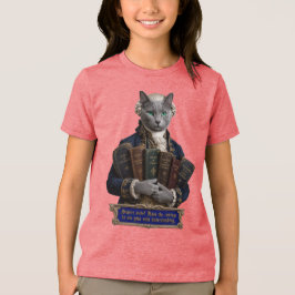 Russisch Blau Immanuel Kant Katze Tri-Blend Shirt