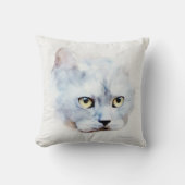Russisch Blau Katze Kissen (Vorderseite)