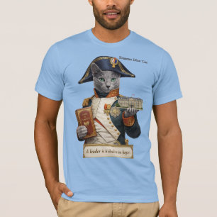 Russisch Blau Napoleon Bonaparte Katze T-Shirt