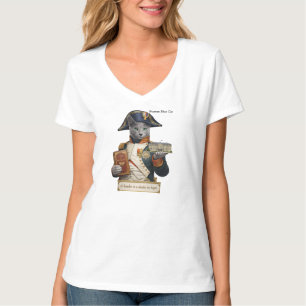 Russisch Blau Napoleon Bonaparte Katze T-Shirt