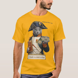 Russisch Blau Napoleon Bonaparte Katze T-Shirt