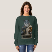 Russisch Blau Plato Katze Sweatshirt (Vorne ganz)