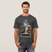 Russisch Blau Plato Katze T-Shirt (Vorne ganz)