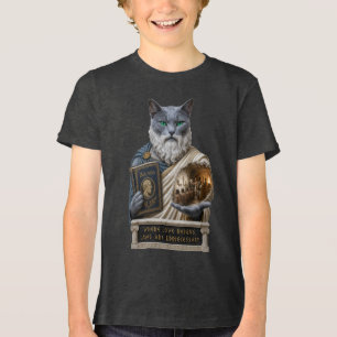 Russisch Blau Plato Katze Tri-Blend Shirt