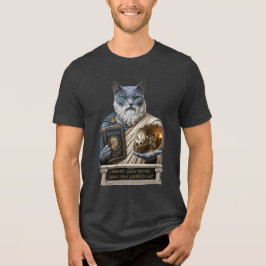 Russisch Blau Plato Katze Tri-Blend Shirt