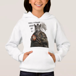 Russisch Blau Samurai Katze Hoodie