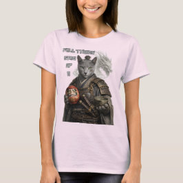 Russisch Blau Samurai Katze T-Shirt