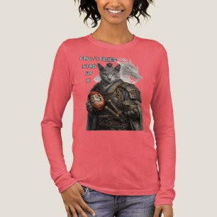 Russisch Blau Samurai-Katze Tri-Blend Shirt