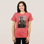 Russisch Blau Samurai Katze Tri-Blend Shirt (Vorderseite voll)