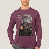 Russisch Blau Samurai-Katze Tri-Blend Shirt (Vorderseite)