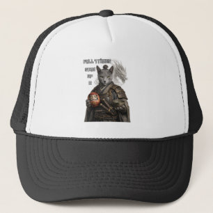 Russisch Blau Samurai Katze Truckerkappe
