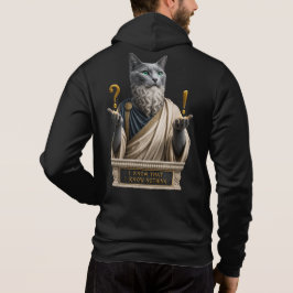 Russisch Blau Socrates Katze Hoodie