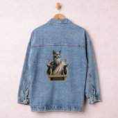 Russisch Blau Socrates Katze Jeansjacke (Hangar)
