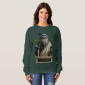 Russisch Blau Socrates Katze Sweatshirt (Vorne ganz)