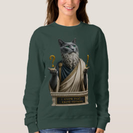 Russisch Blau Socrates Katze Sweatshirt