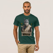 Russisch Blau Socrates Katze T-Shirt (Vorne ganz)