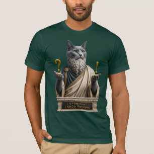 Russisch Blau Socrates Katze T-Shirt